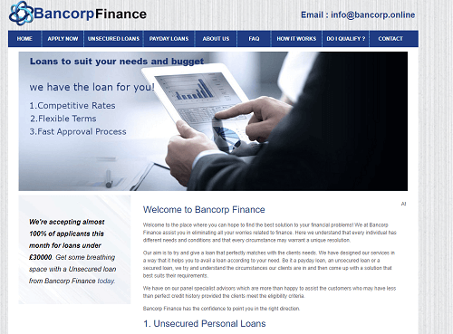 Bancorp Finance